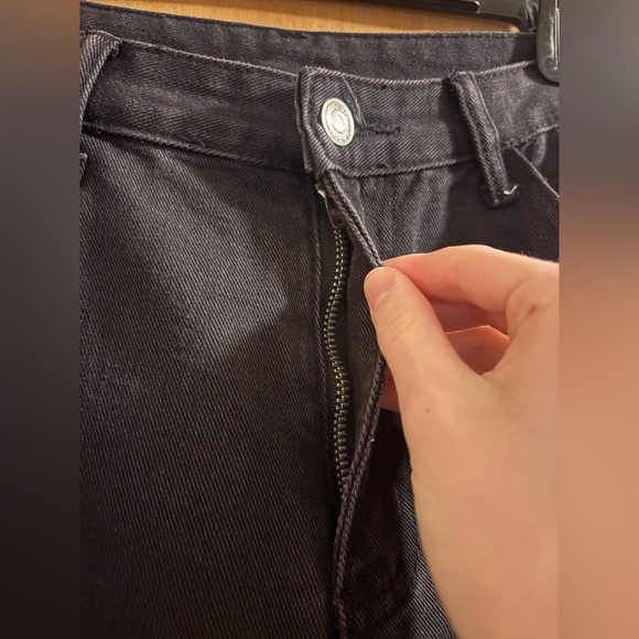 SHEIN Black Cargo Boyfriend Jeans - Picture 5 of 7